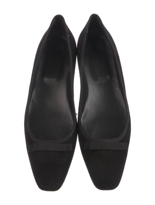 DÔEN Suede Bow Accents Ballet Flats