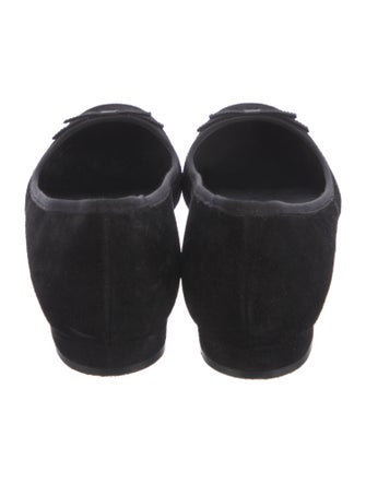 DÔEN Suede Bow Accents Ballet Flats