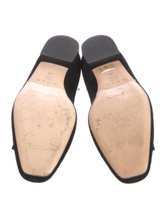 DÔEN Suede Bow Accents Ballet Flats