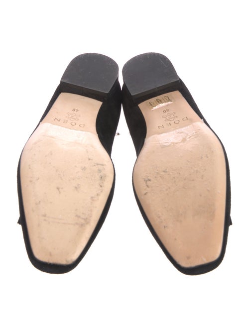 DÔEN Suede Bow Accents Ballet Flats