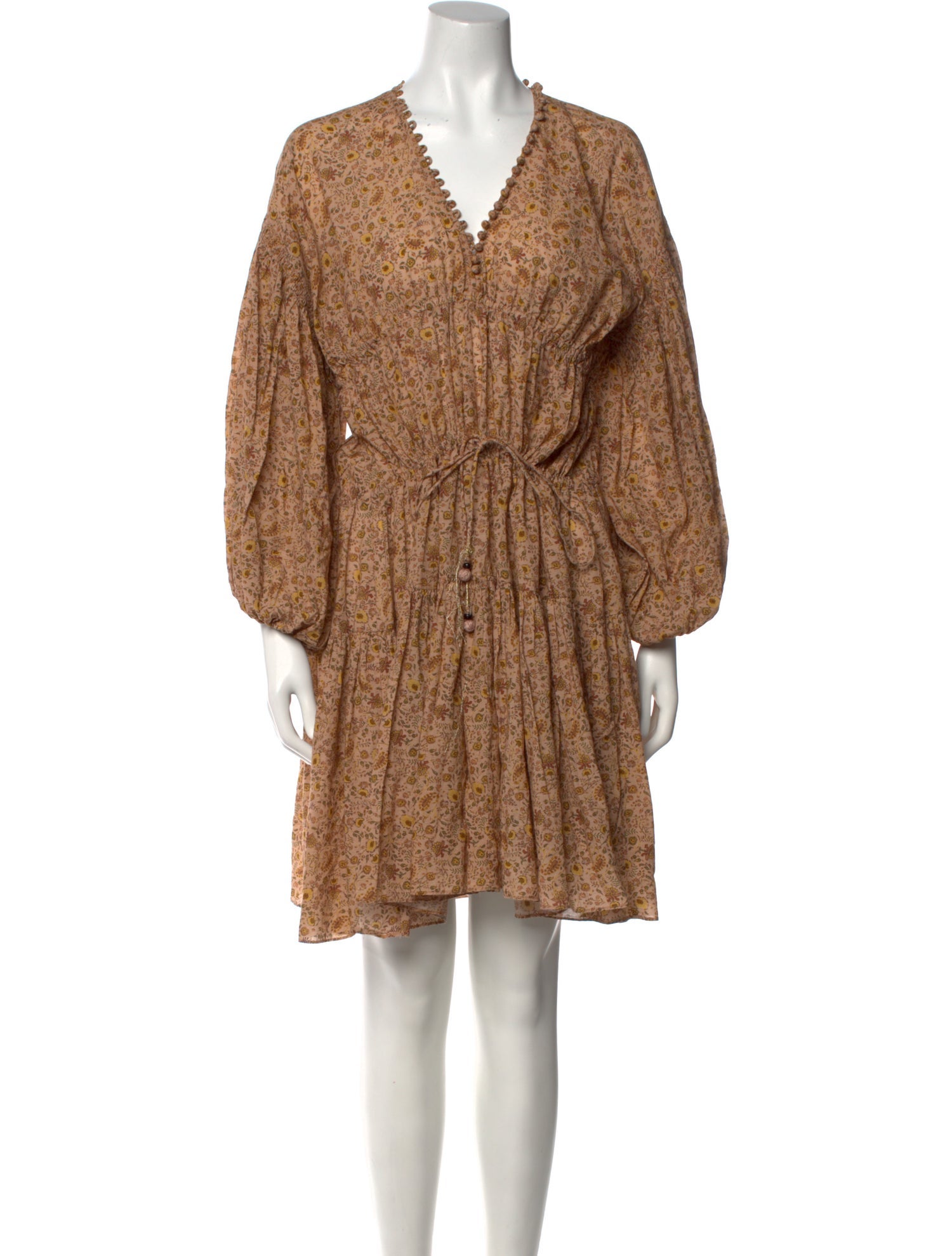 DÔEN Printed Knee-Length Dress