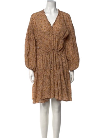 DÔEN Printed Knee-Length Dress