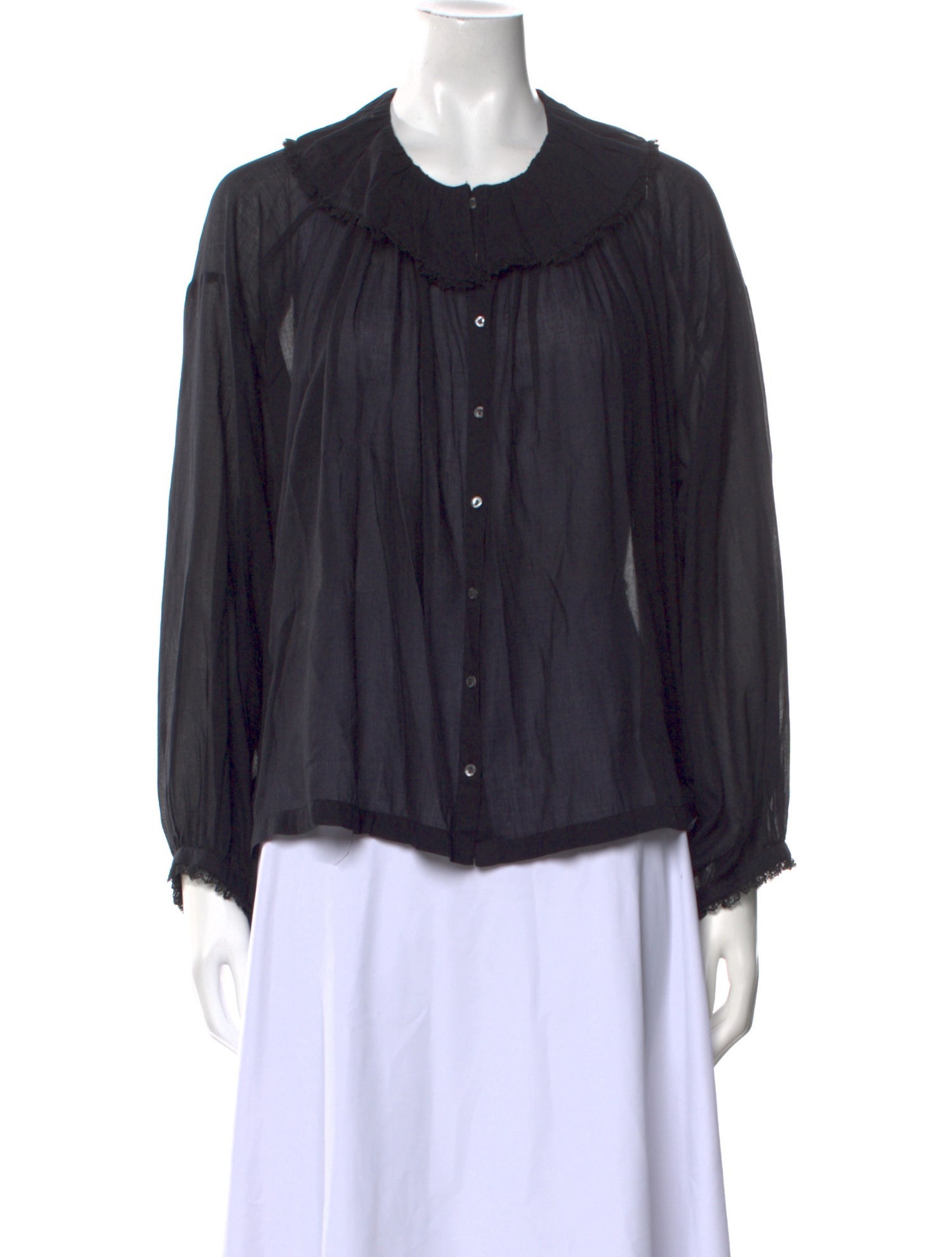 DÔEN Long Sleeve Button-Up Top