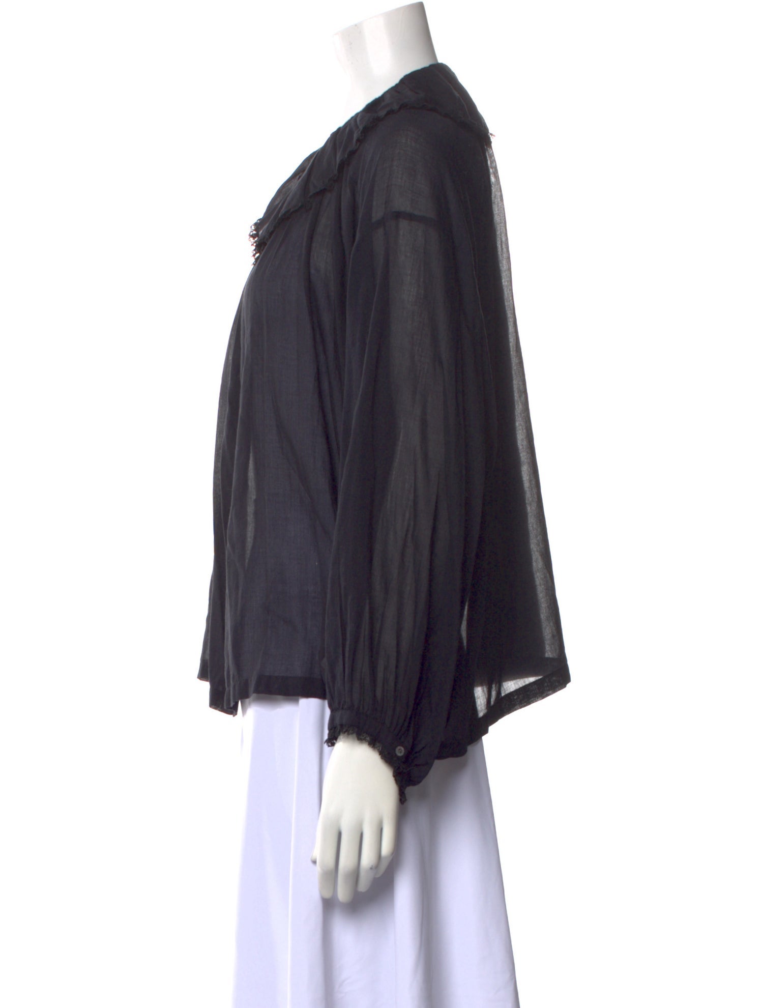 DÔEN Long Sleeve Button-Up Top