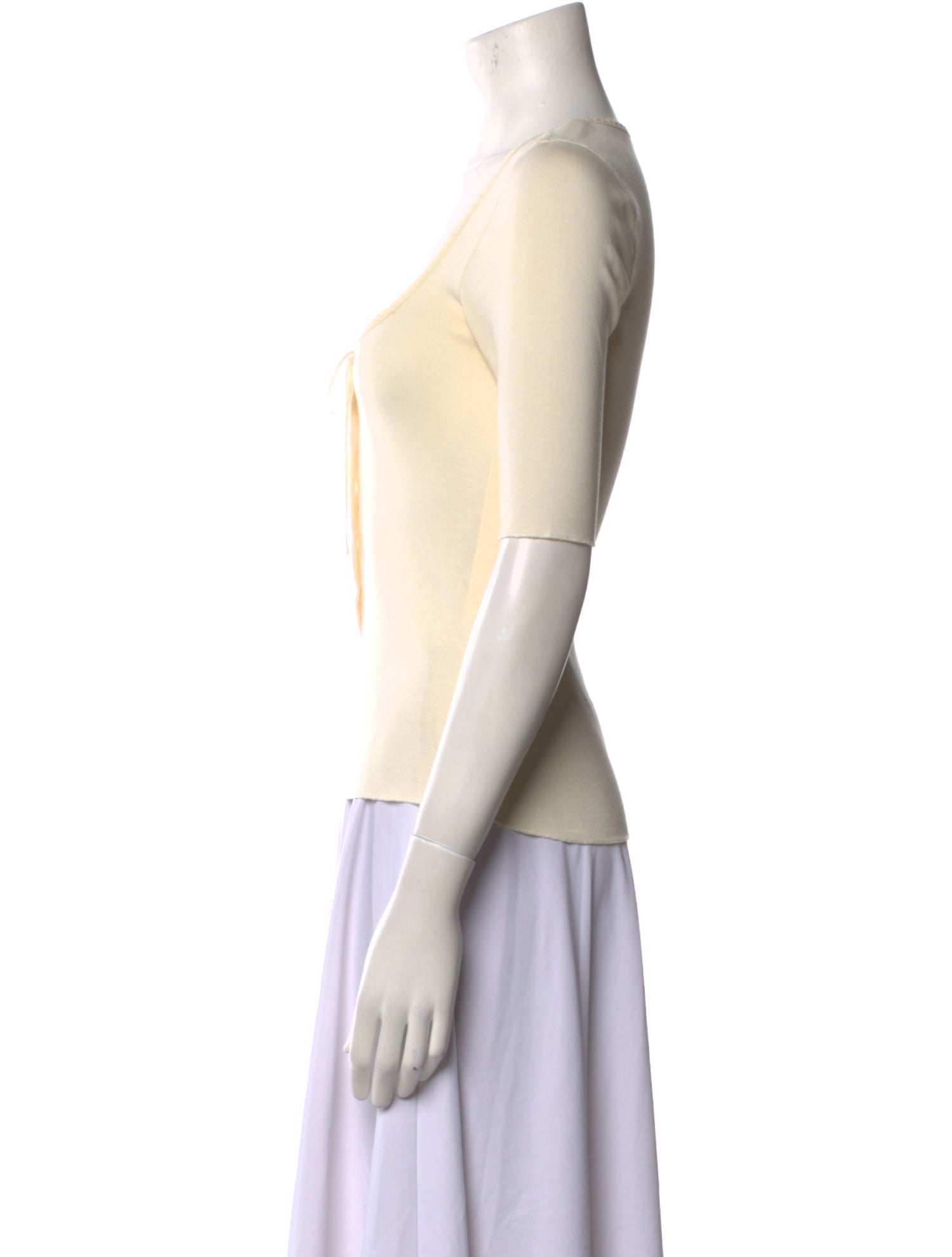 DÔEN Scoop Neck Short Sleeve Top