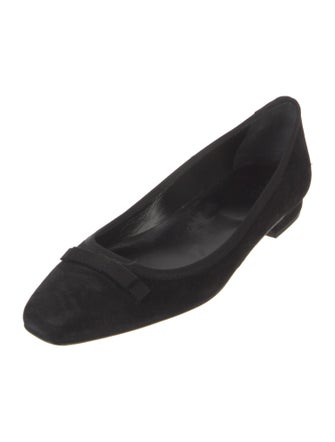 DÔEN Suede Bow Accents Ballet Flats
