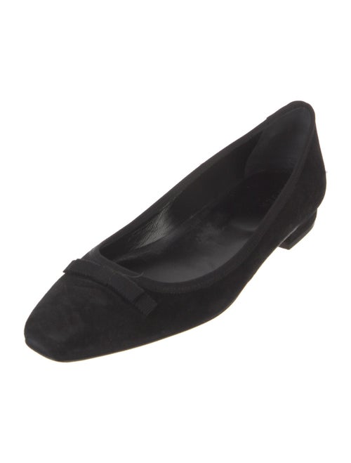 DÔEN Suede Bow Accents Ballet Flats