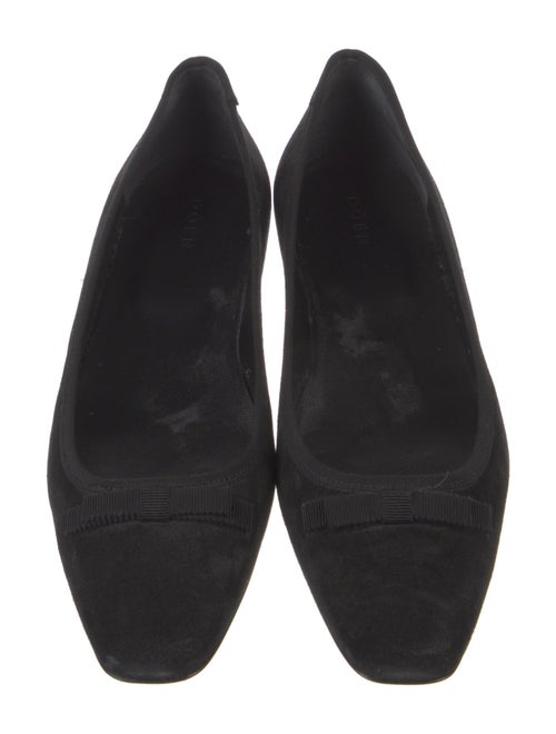 DÔEN Suede Bow Accents Ballet Flats