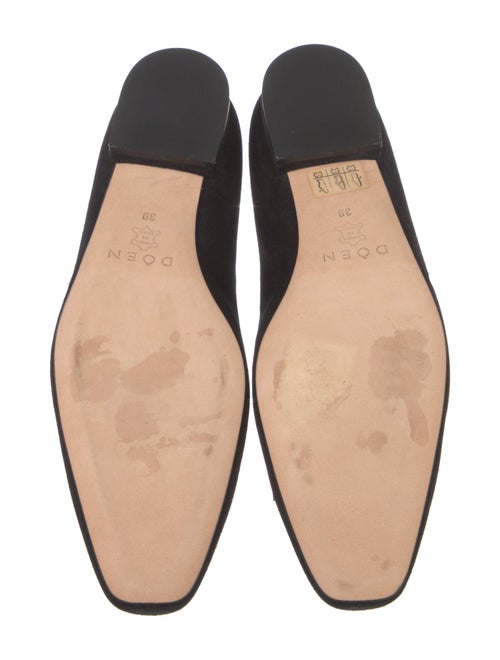 DÔEN Suede Bow Accents Ballet Flats