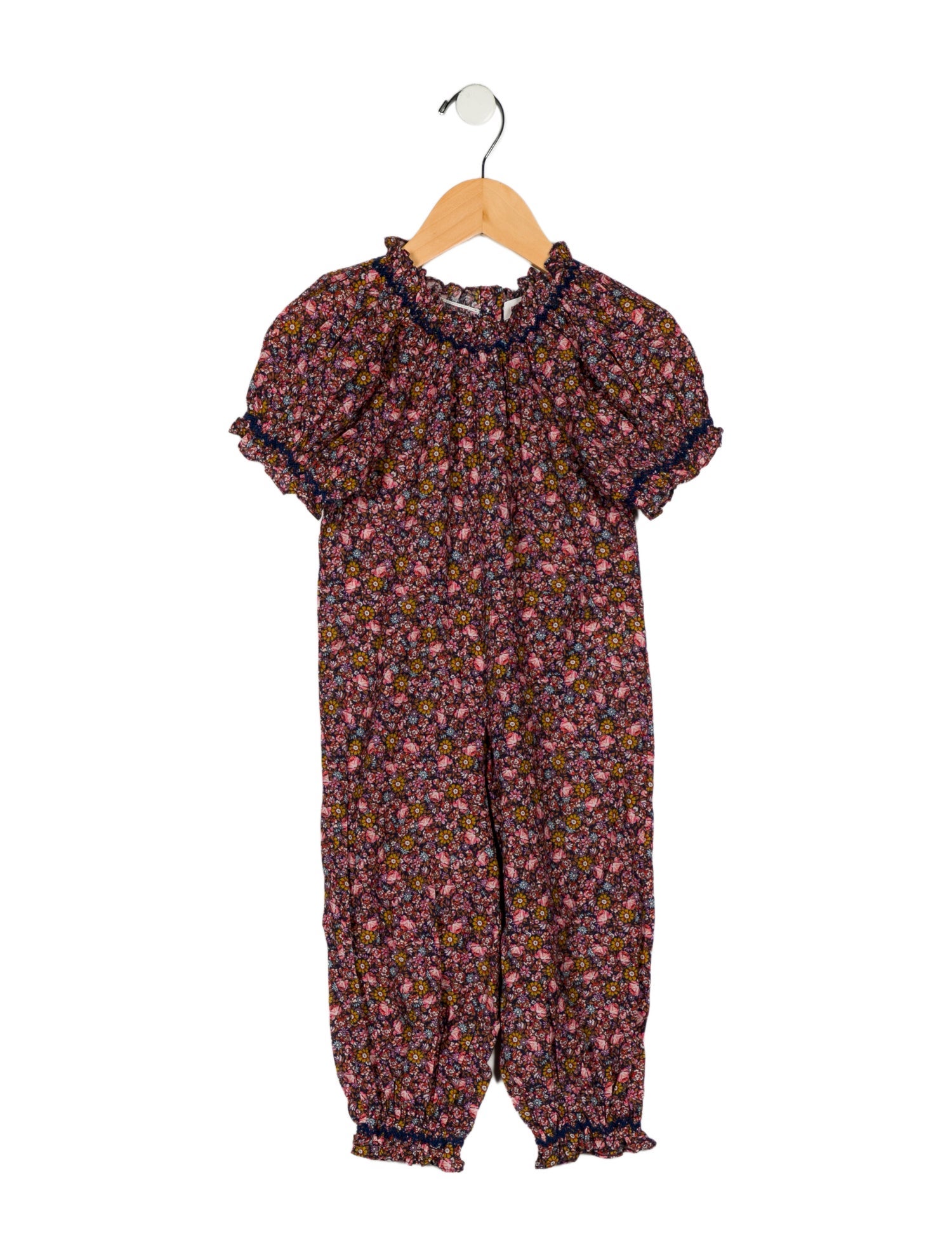 DÔEN Girls Floral Print Jumpsuit