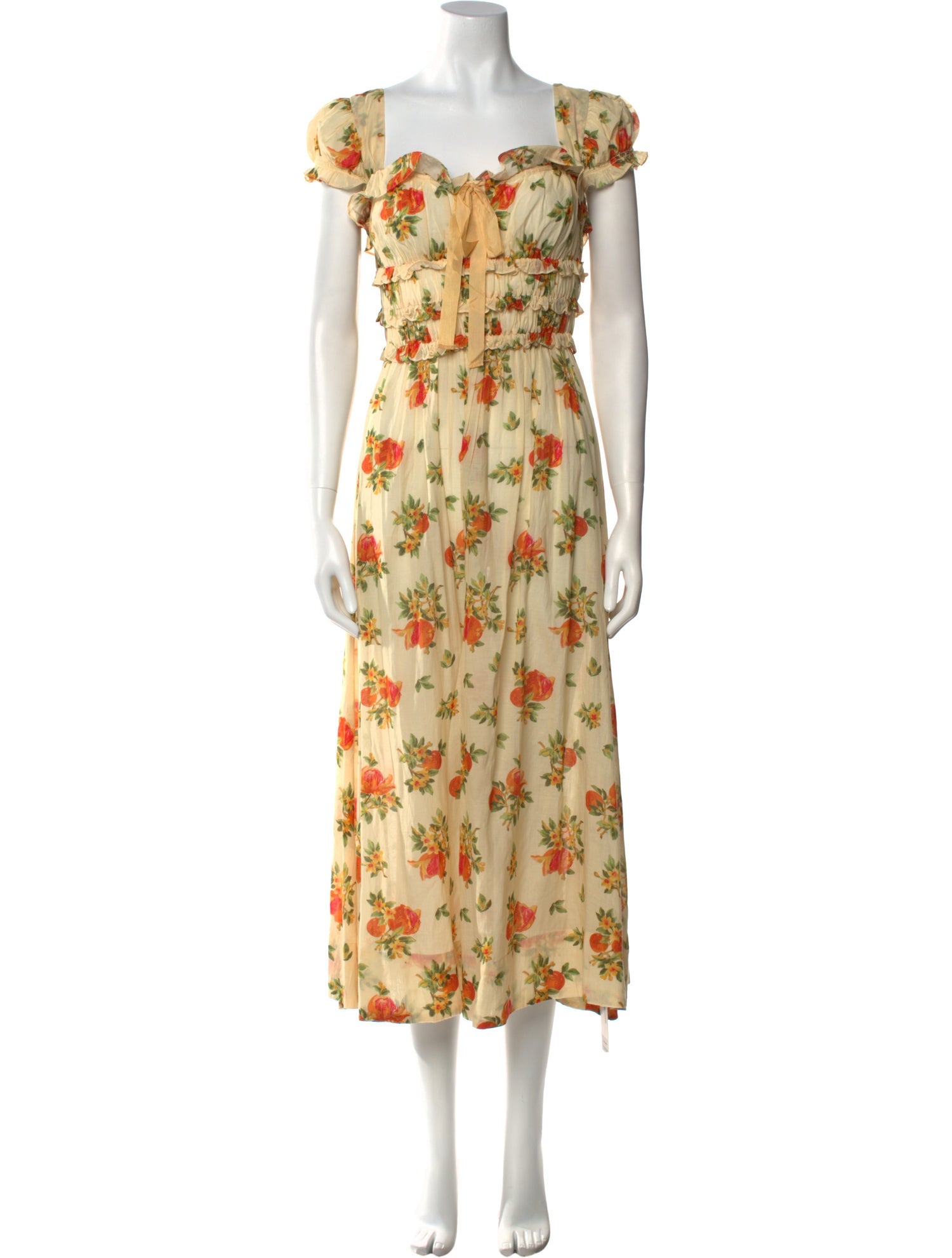 DÔEN Floral Print Long Dress
