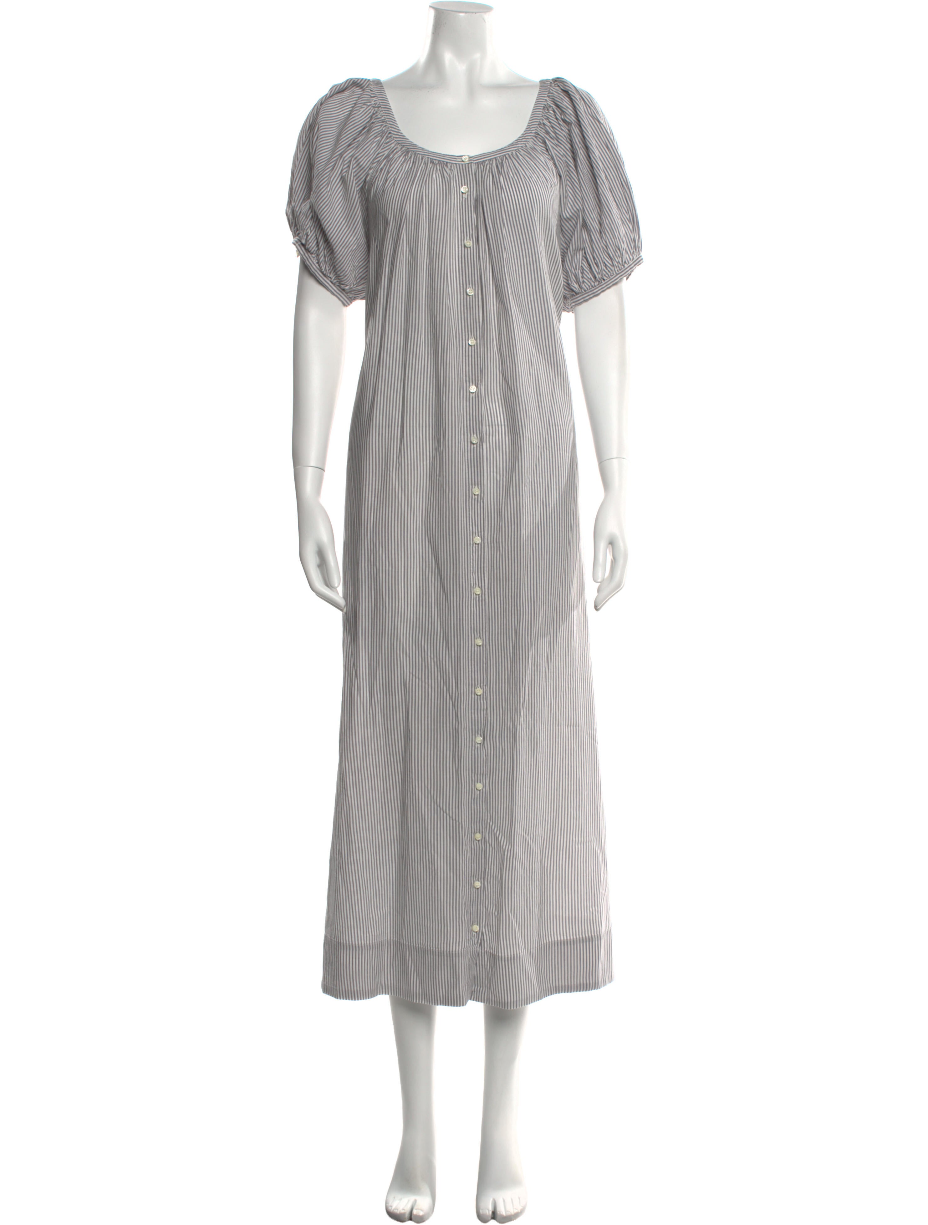 DÔEN Striped Long Dress