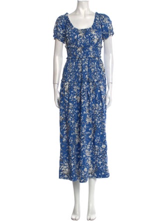 DÔEN Floral Print Long Dress