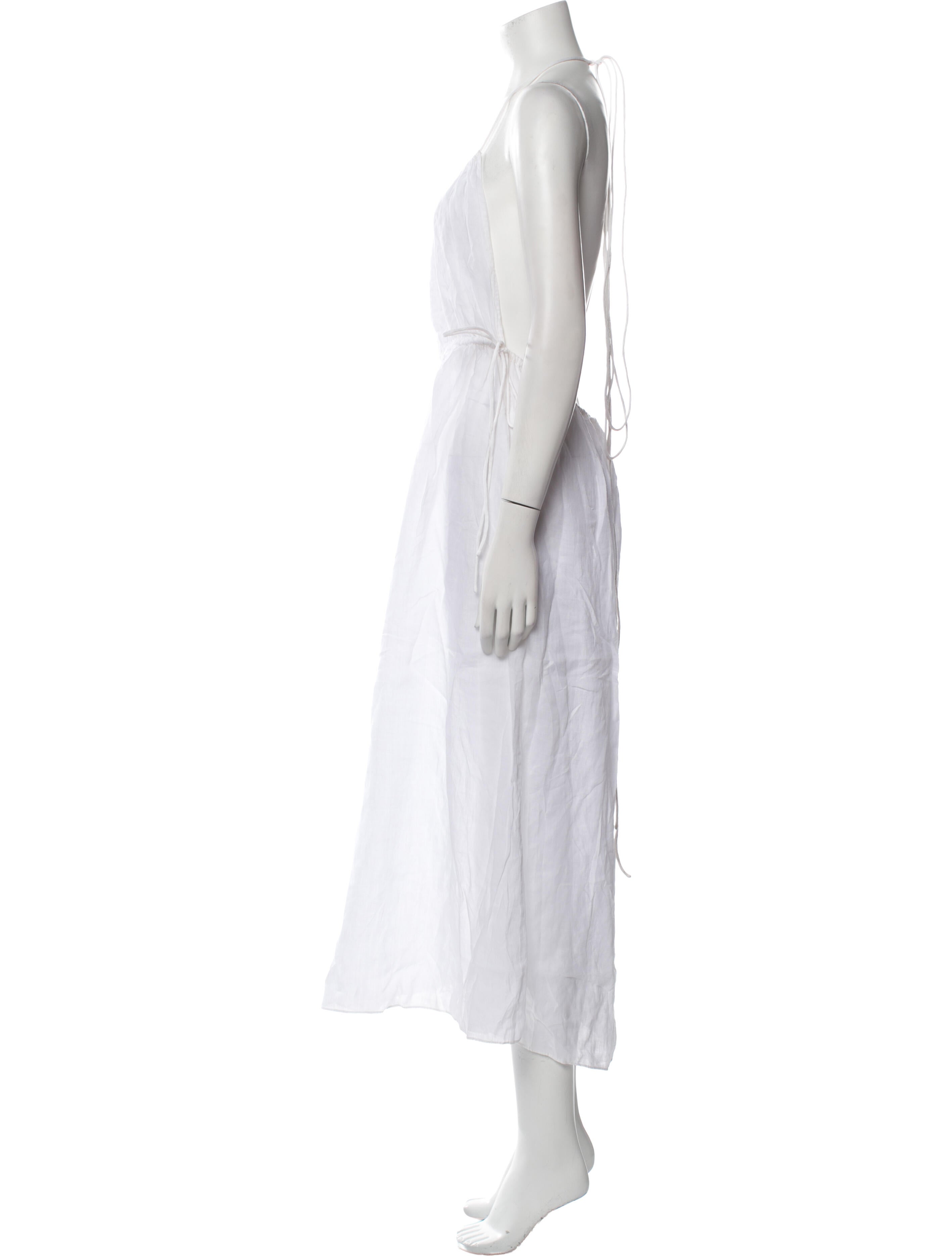 DÔEN Square Neckline Midi Length Dress