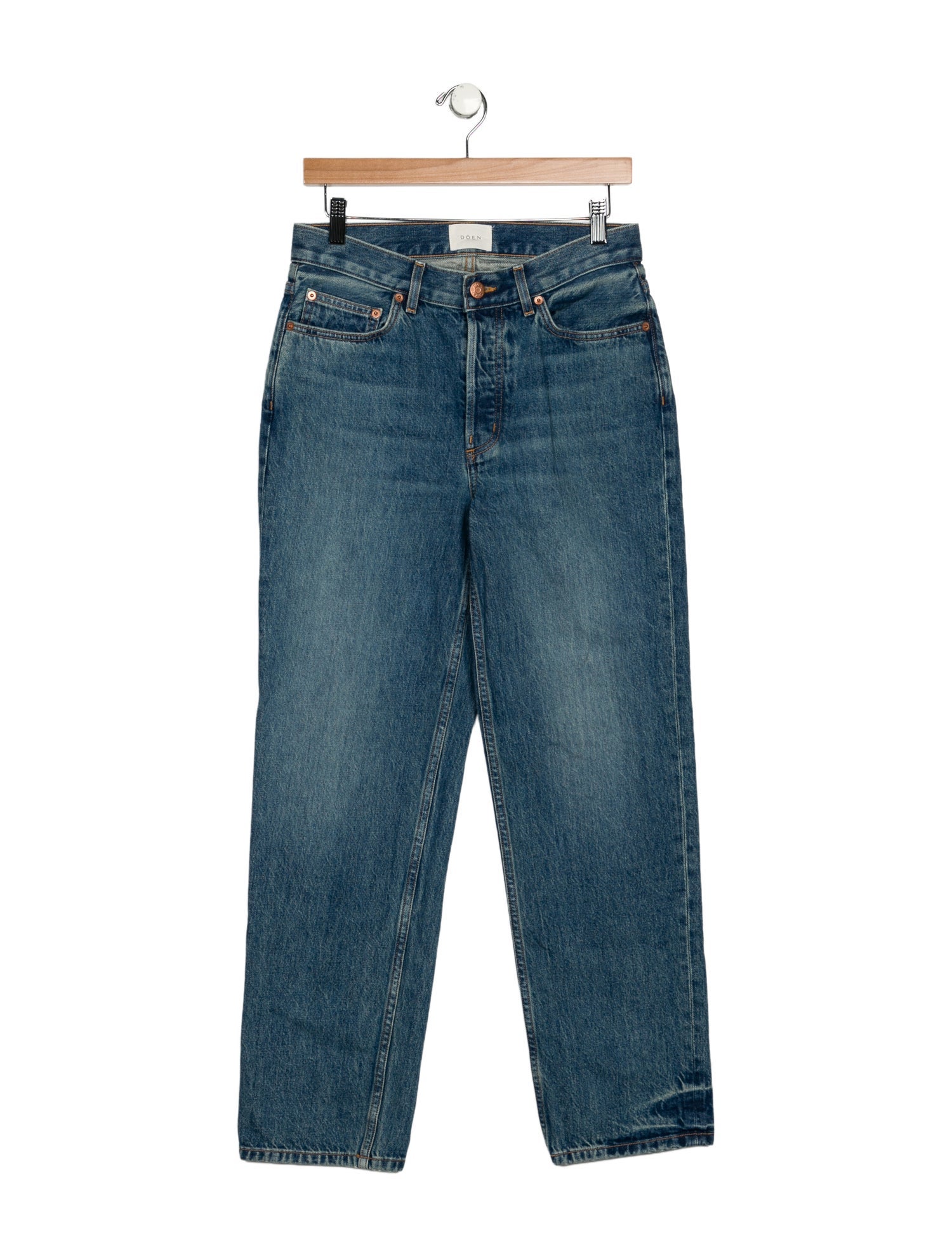 DÔEN Mid-Rise Straight Leg Jeans
