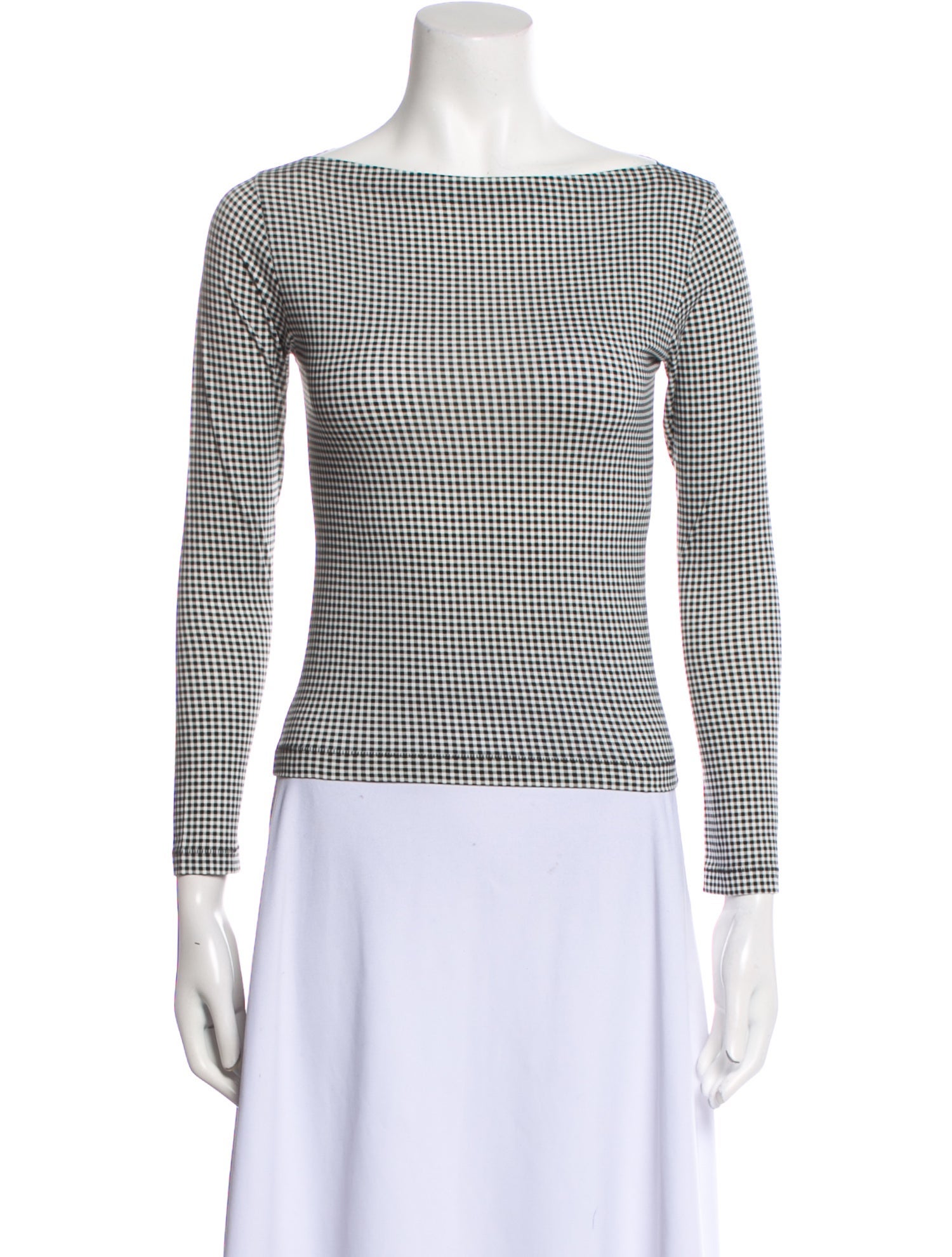 DÔEN Bateau Neckline Three-Quarter Sleeve Top