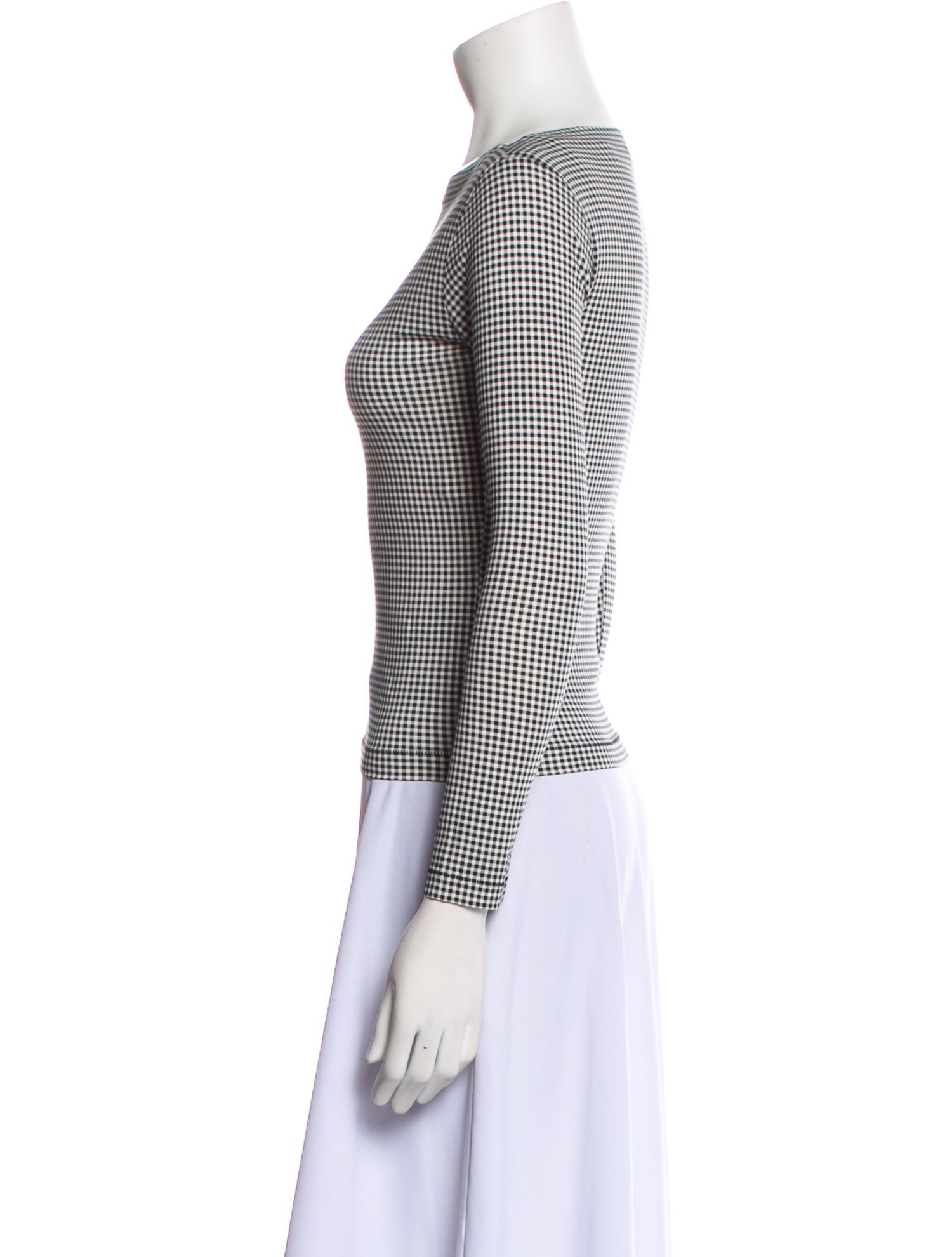 DÔEN Bateau Neckline Three-Quarter Sleeve Top