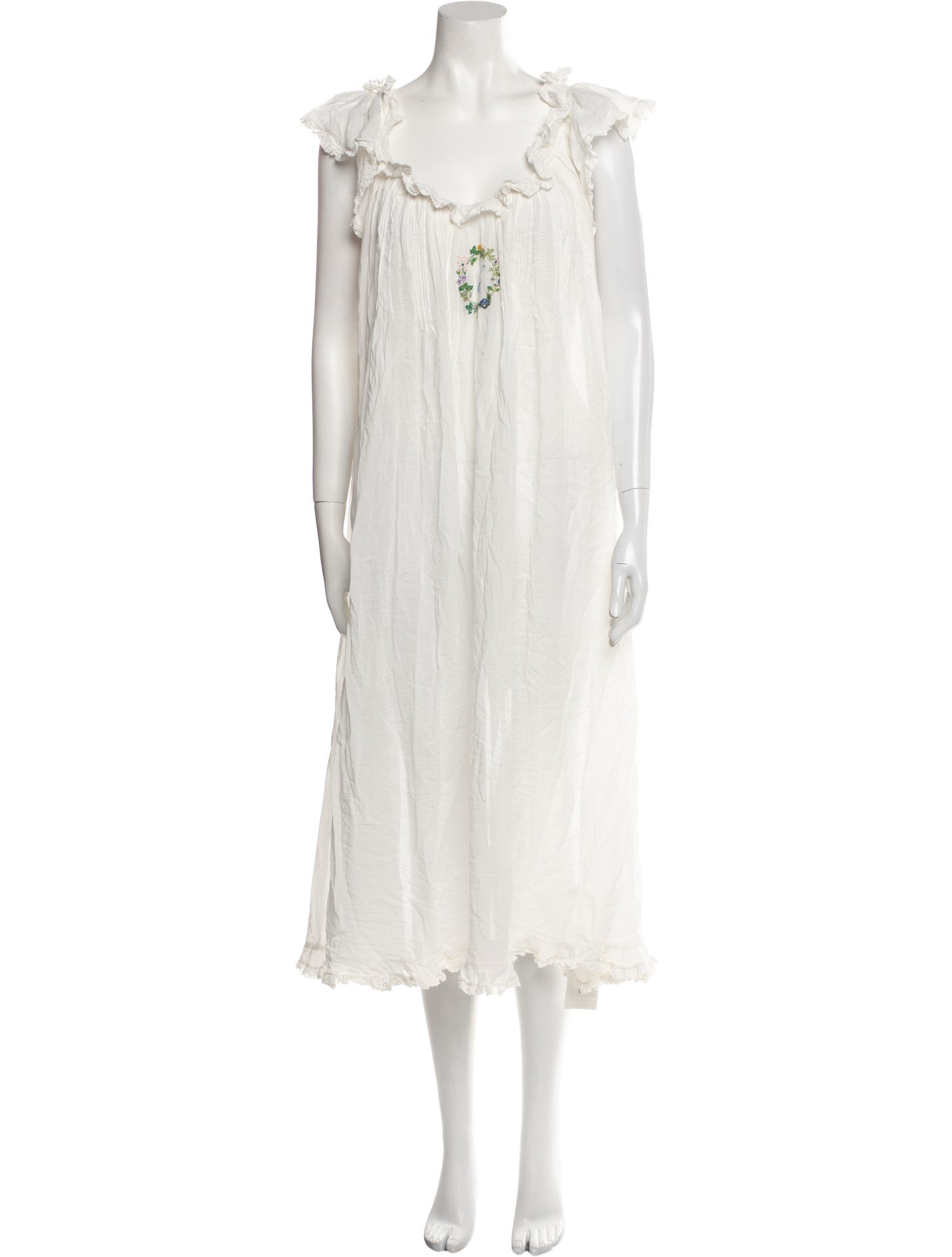 DÔEN Scoop Neck Midi Length Dress