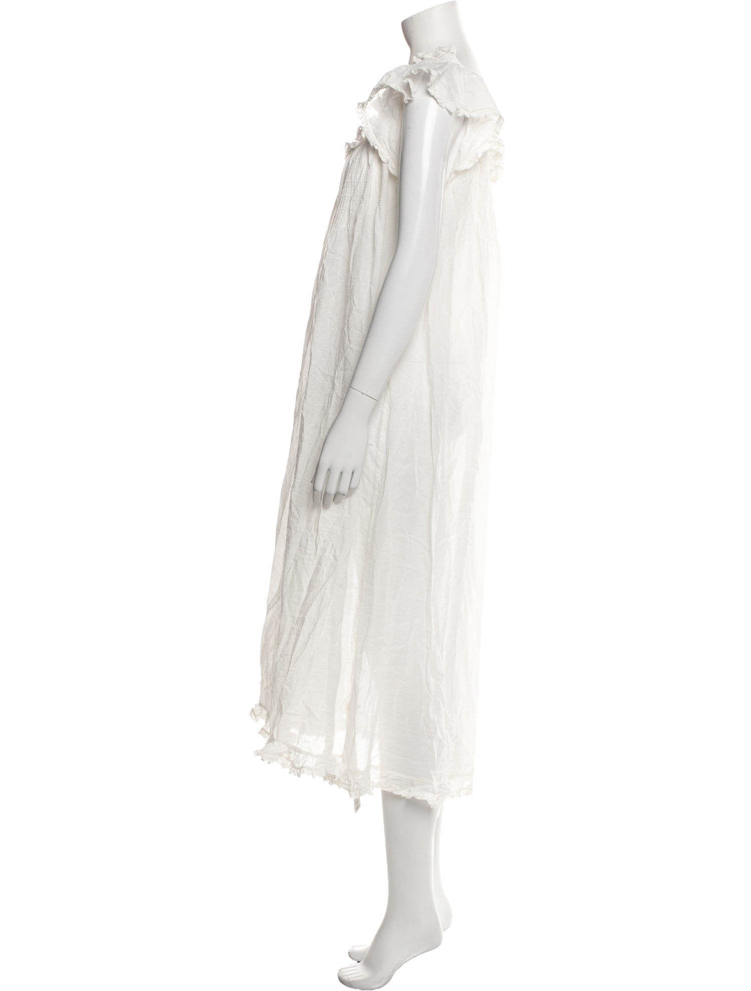 DÔEN Scoop Neck Midi Length Dress