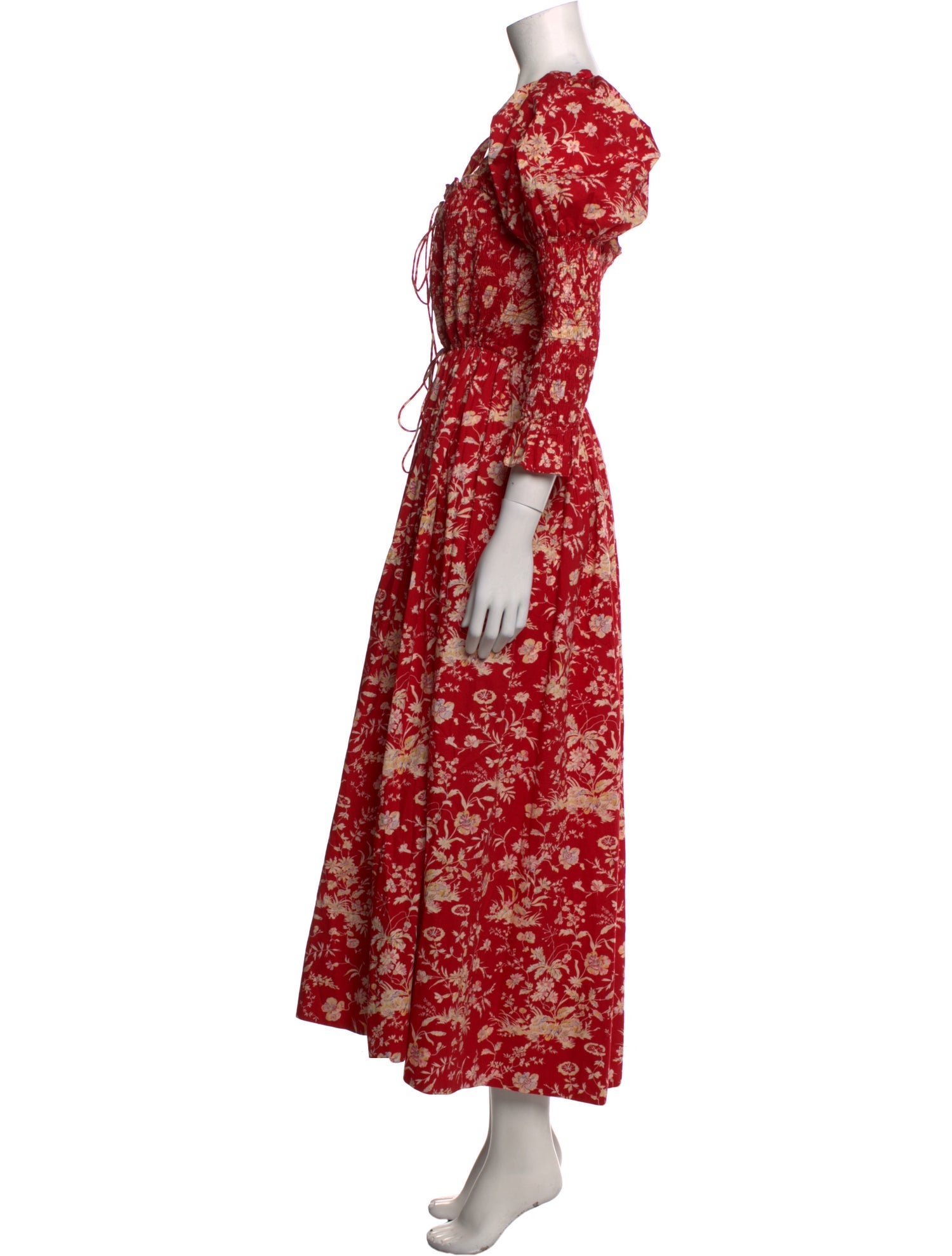 DÔEN Floral Print Long Dress