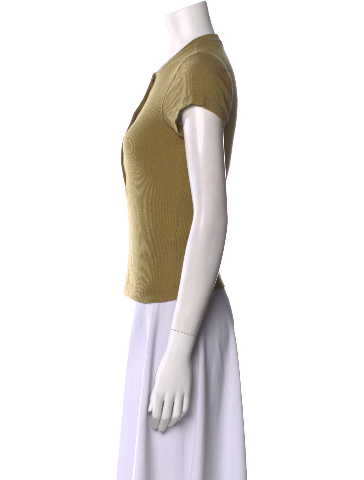 DÔEN Silk Crew Neck Polo w/ Tags