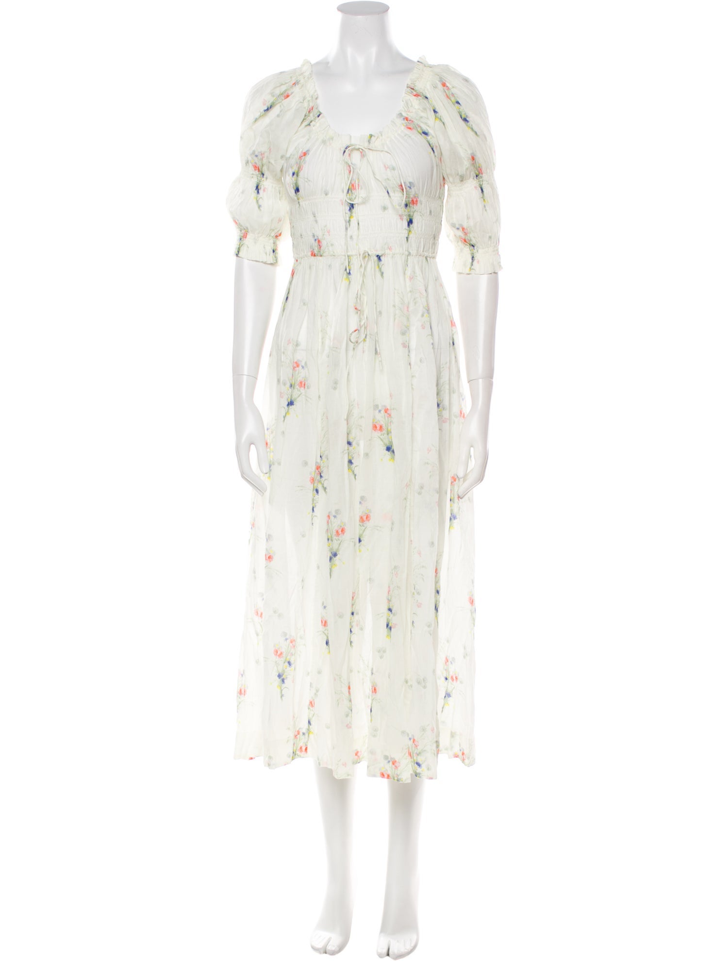 DÔEN Floral Print Long Dress