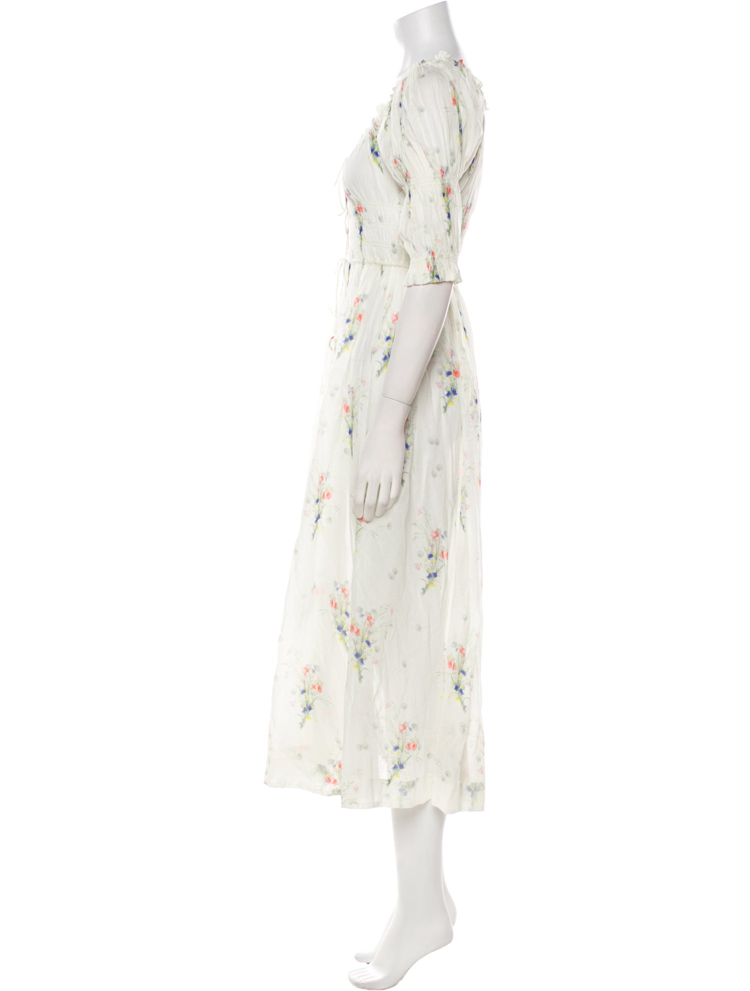 DÔEN Floral Print Long Dress
