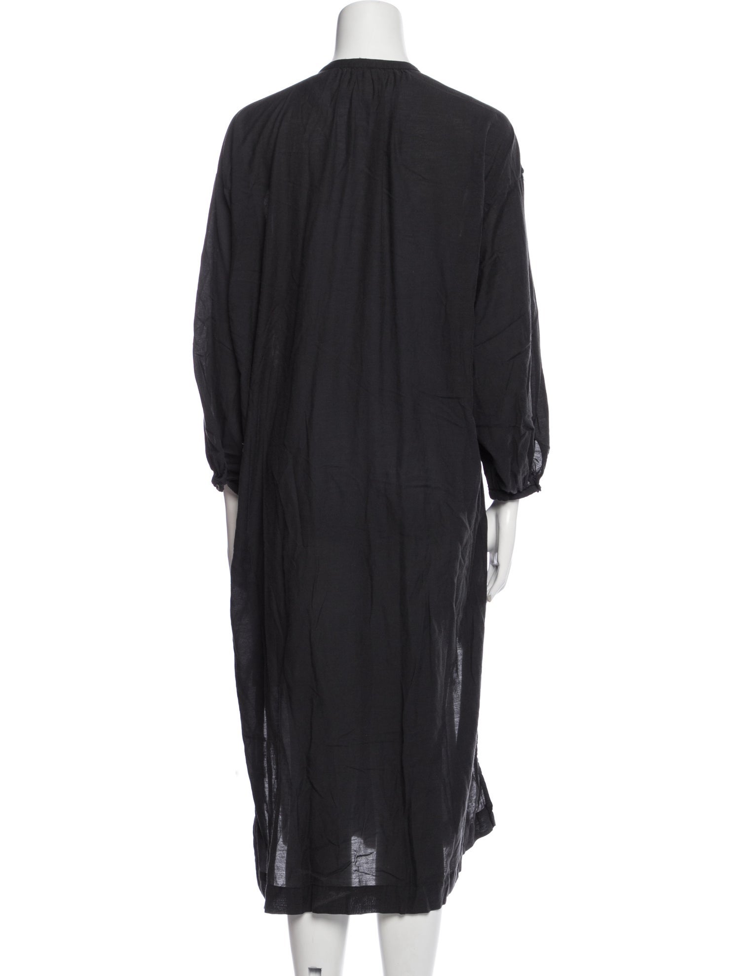 DÔEN Crew Neck Midi Length Dress