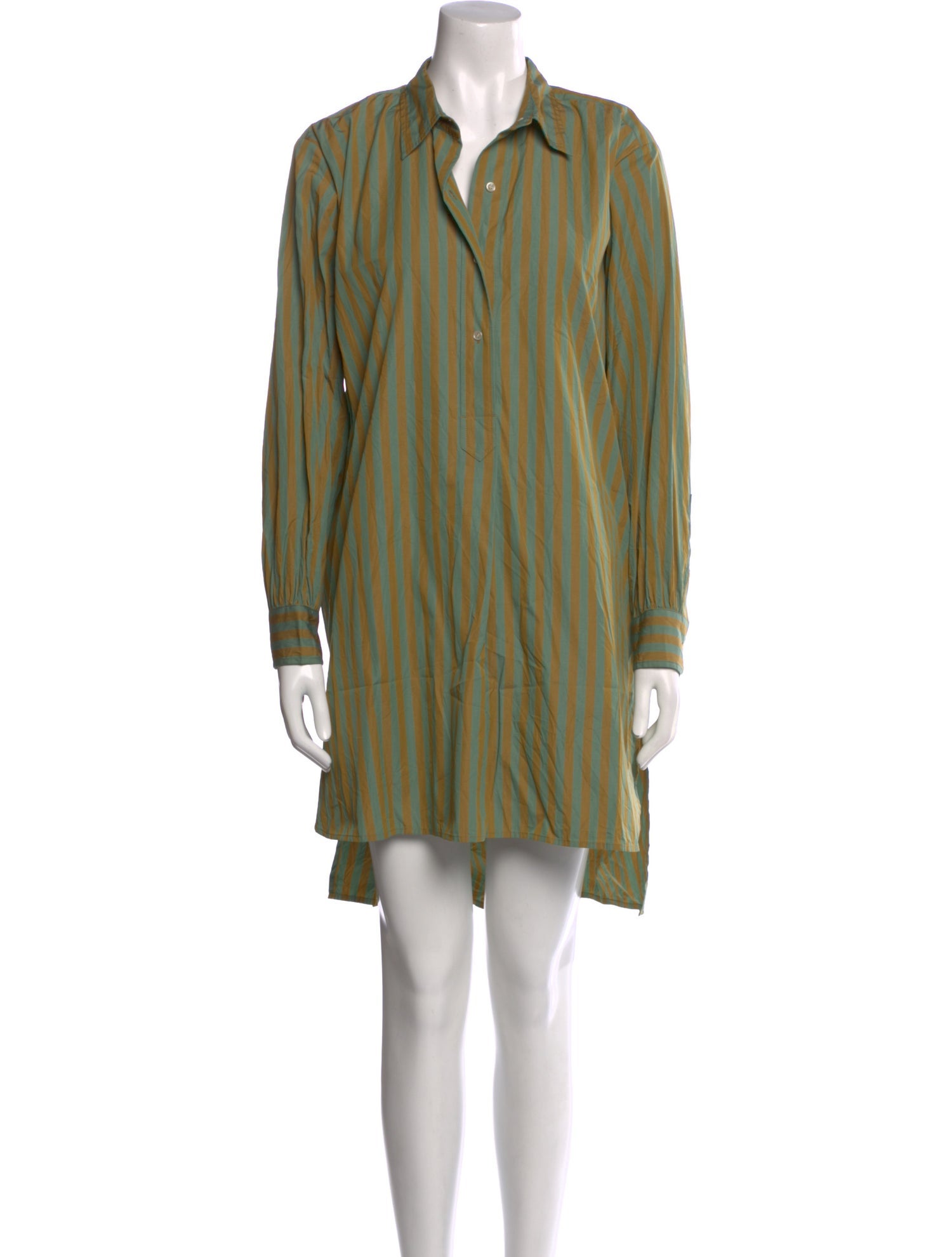 DÔEN Striped Knee-Length Dress