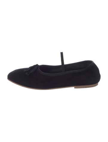 Dôen Flats Suede Bow Accents Mary Jane 6