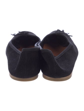 DÔEN Suede Bow Accents Mary Jane Flats