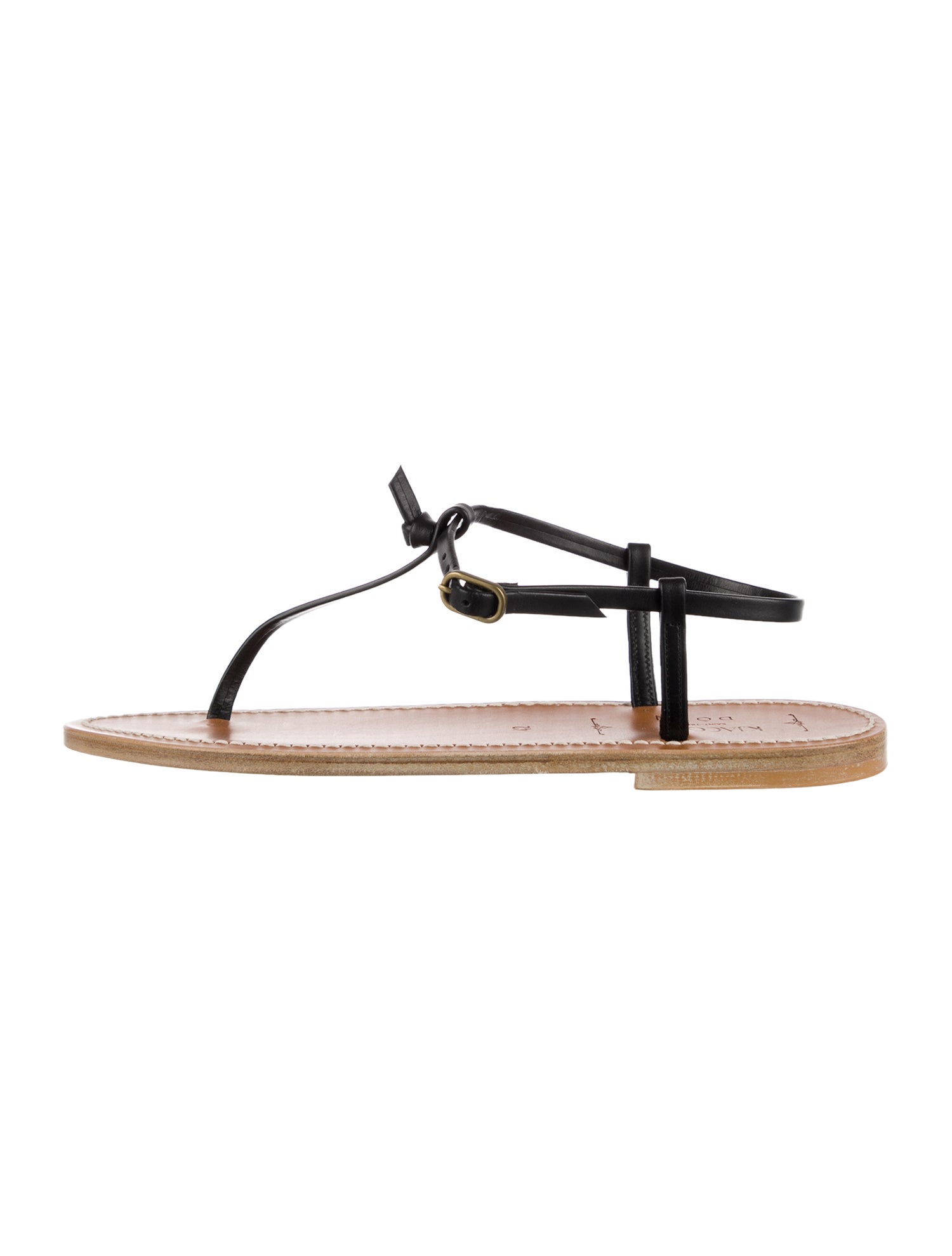 DÔEN Leather T-Strap Sandals