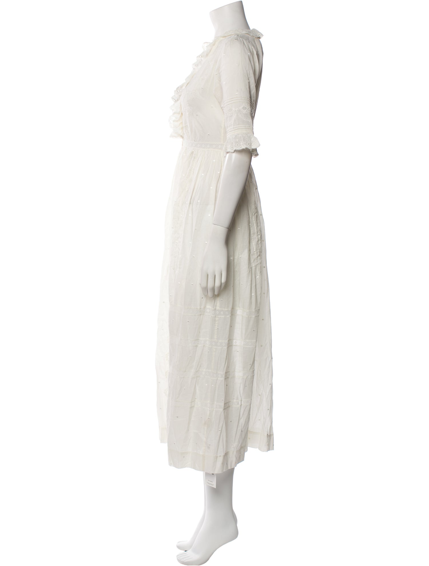 DÔEN V-Neck Midi Length Dress