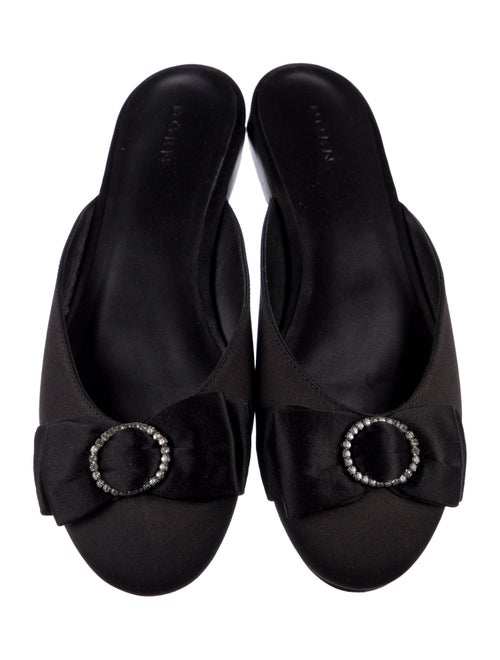 DÔEN Satin Grosgrain Trim Mules