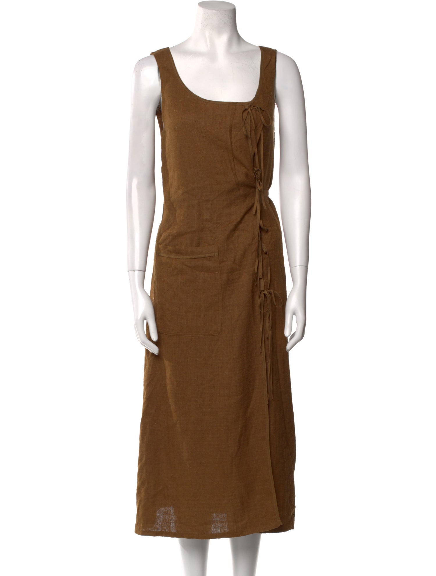 DÔEN Silk Midi Length Dress