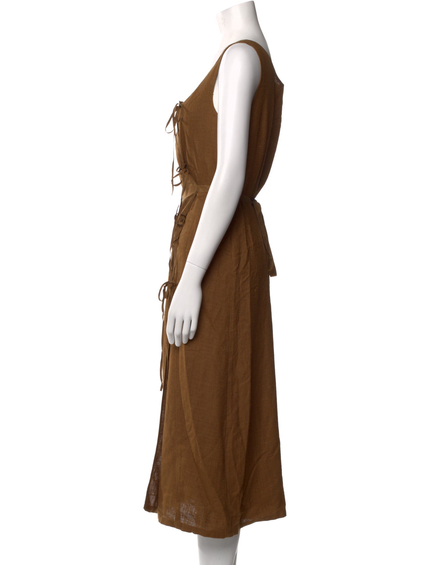 DÔEN Silk Midi Length Dress