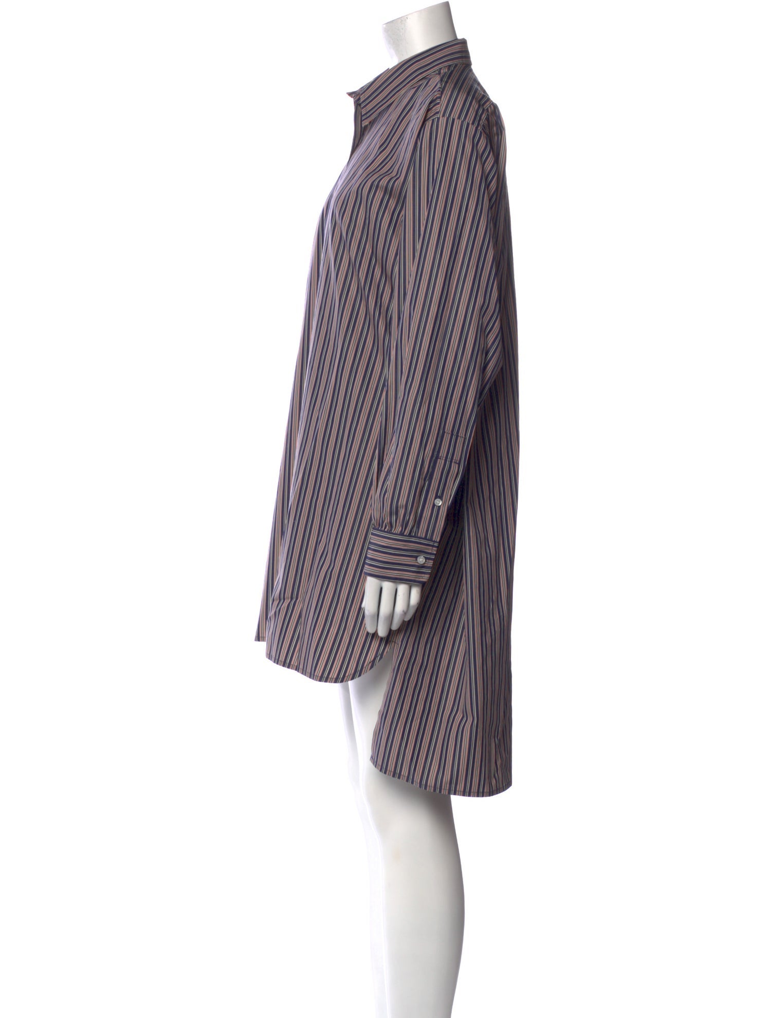 DÔEN Striped Knee-Length Dress