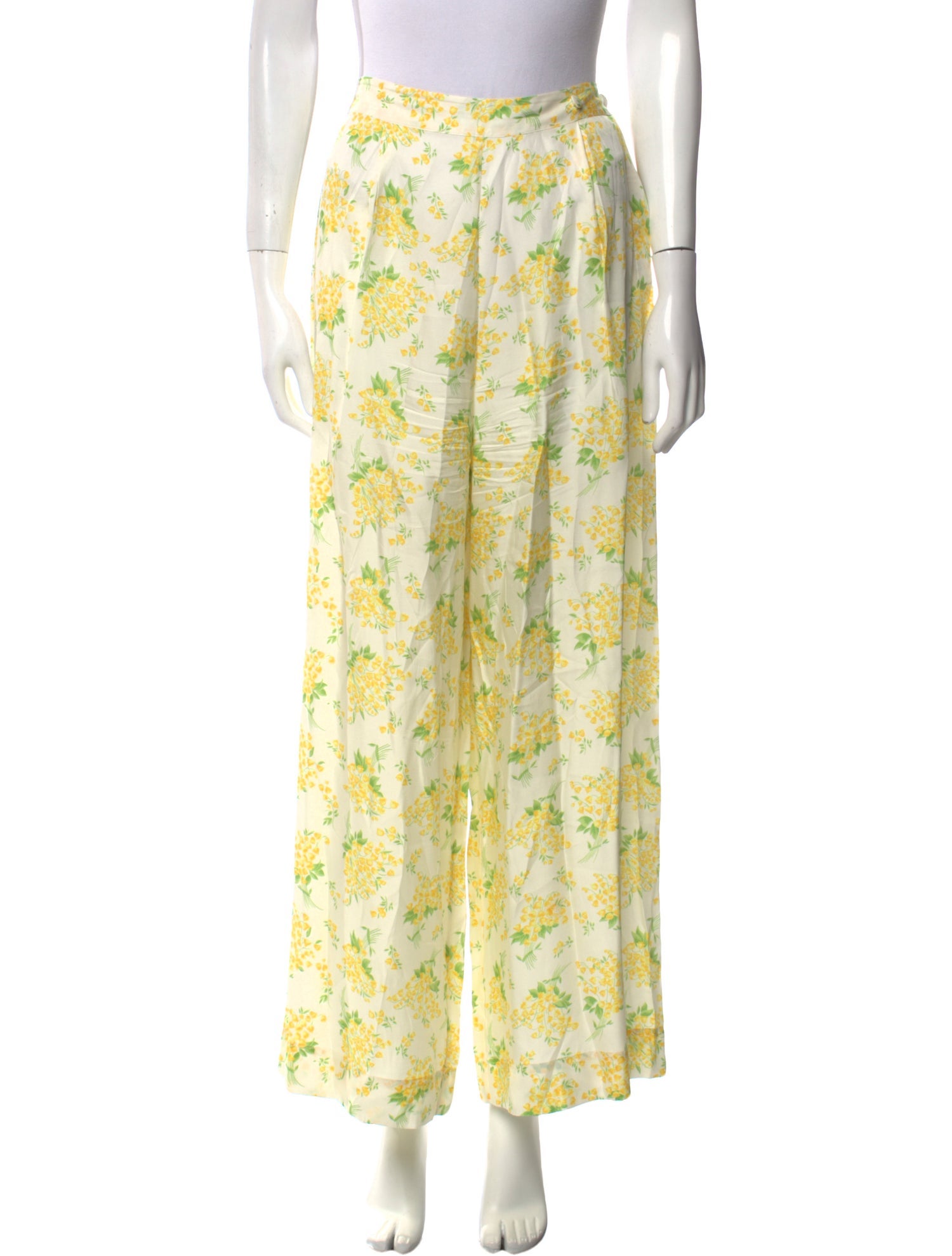 DÔEN Floral Print Wide Leg Pants