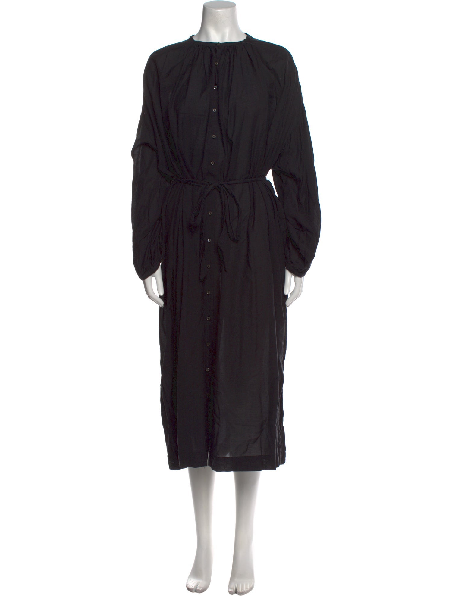 DÔEN Crew Neck Midi Length Dress