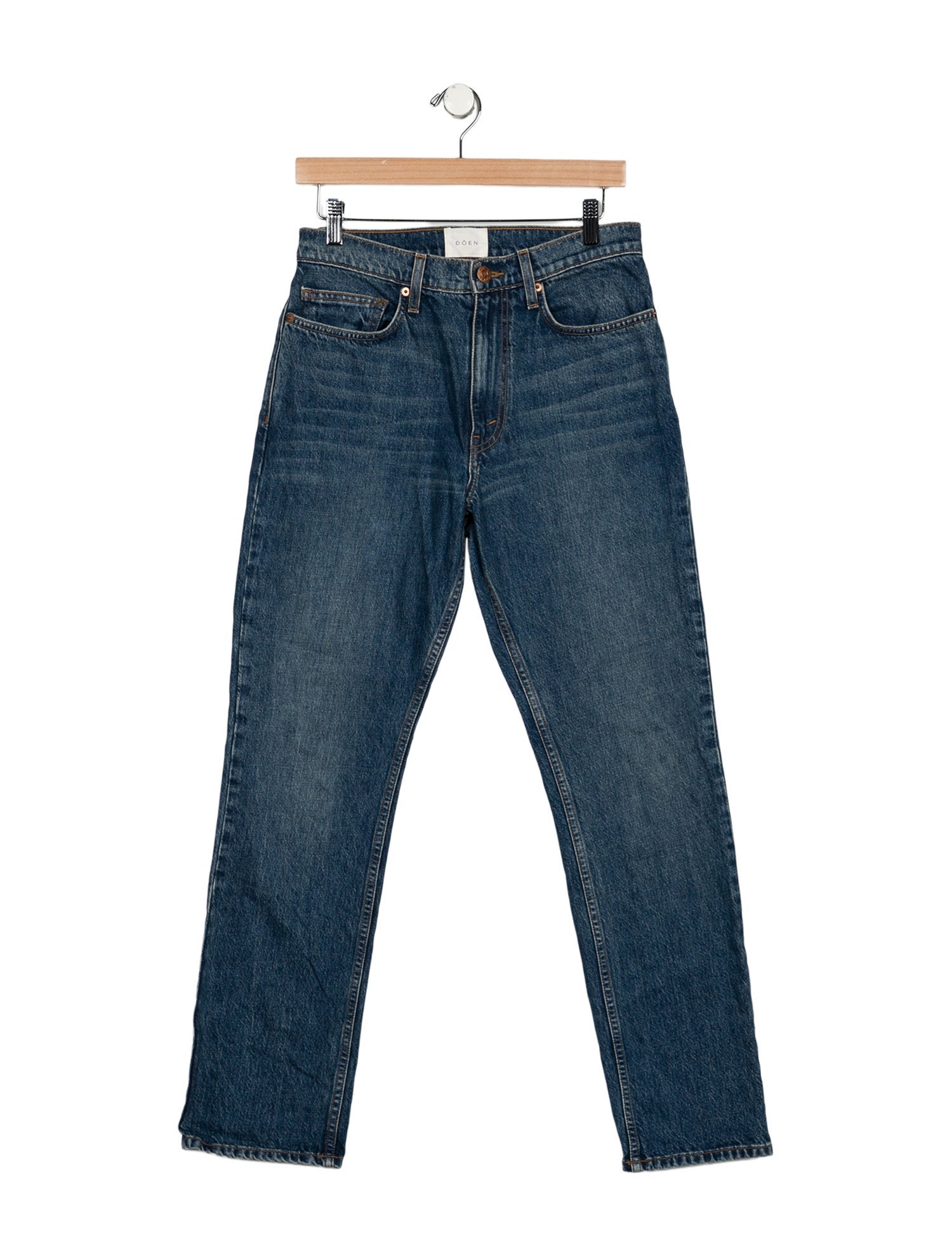 DÔEN High-Rise Straight Leg Jeans