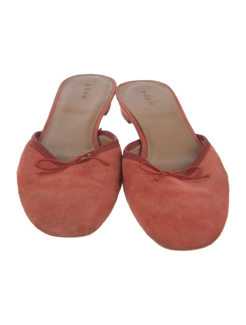 DÔEN Suede Bow Accents Mules