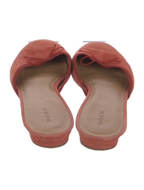 DÔEN Suede Bow Accents Mules