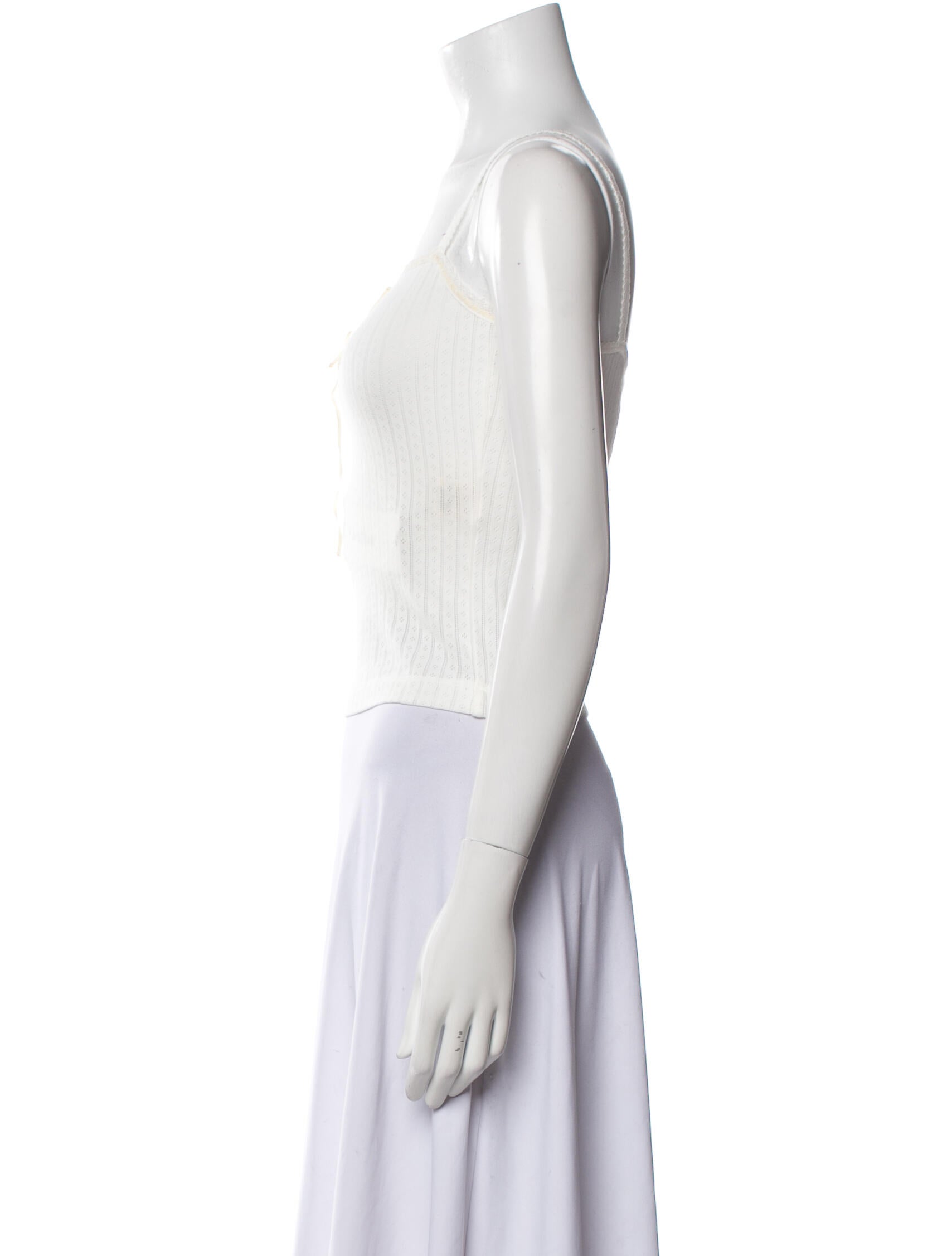 DÔEN Square Neckline Sleeveless Crop Top w/ Tags