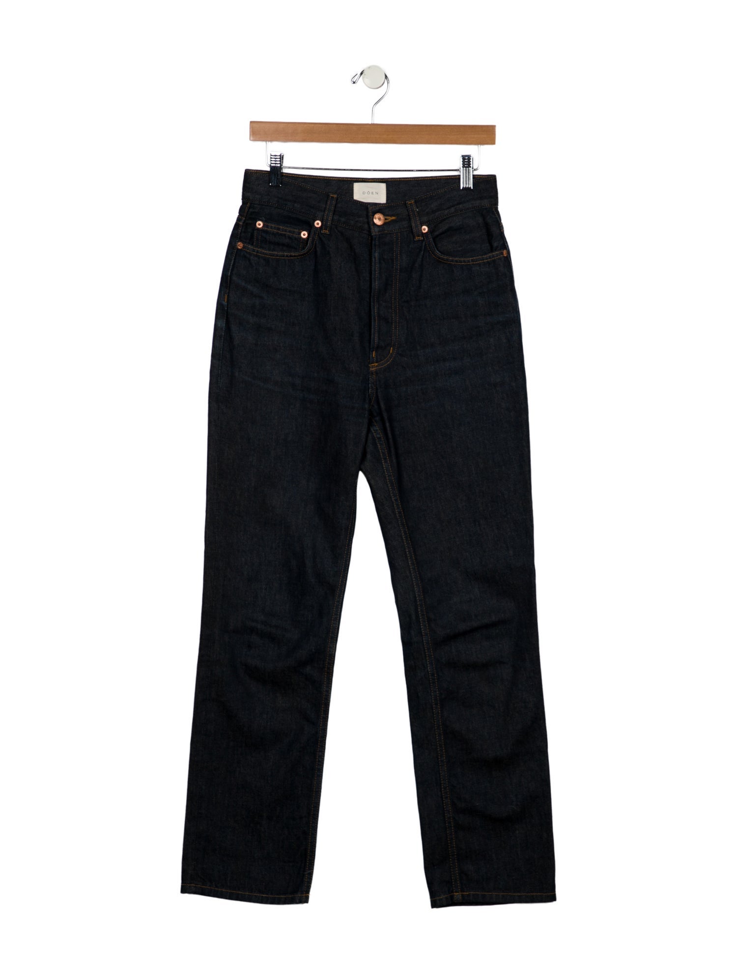 DÔEN High-Rise Straight Leg Jeans