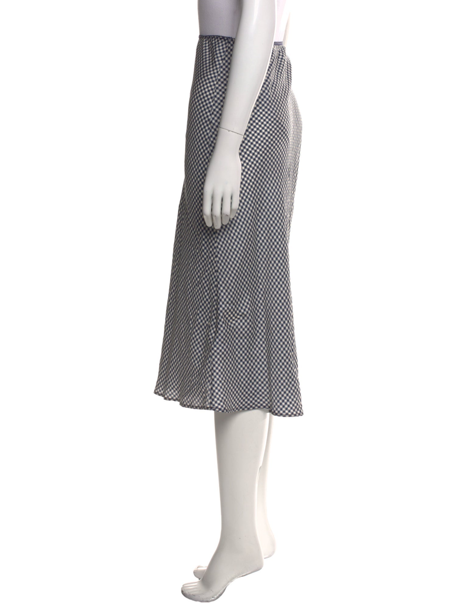 DÔEN Silk Midi Length Skirt