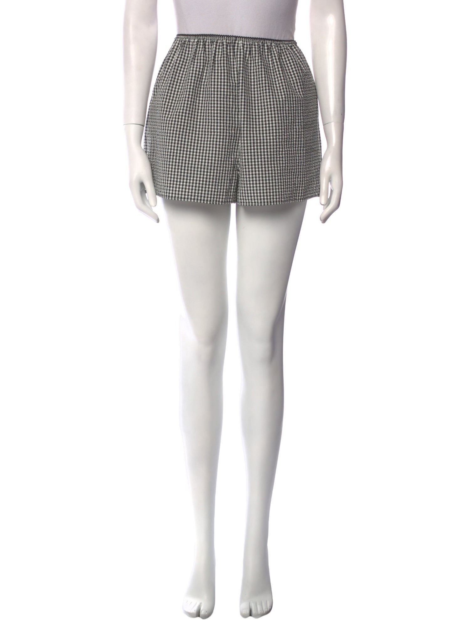 DÔEN Plaid Print Mini Shorts