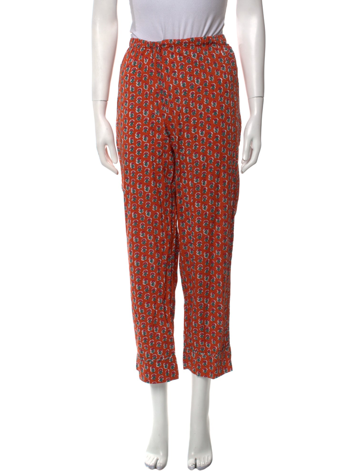 DÔEN Printed Straight Leg Pants