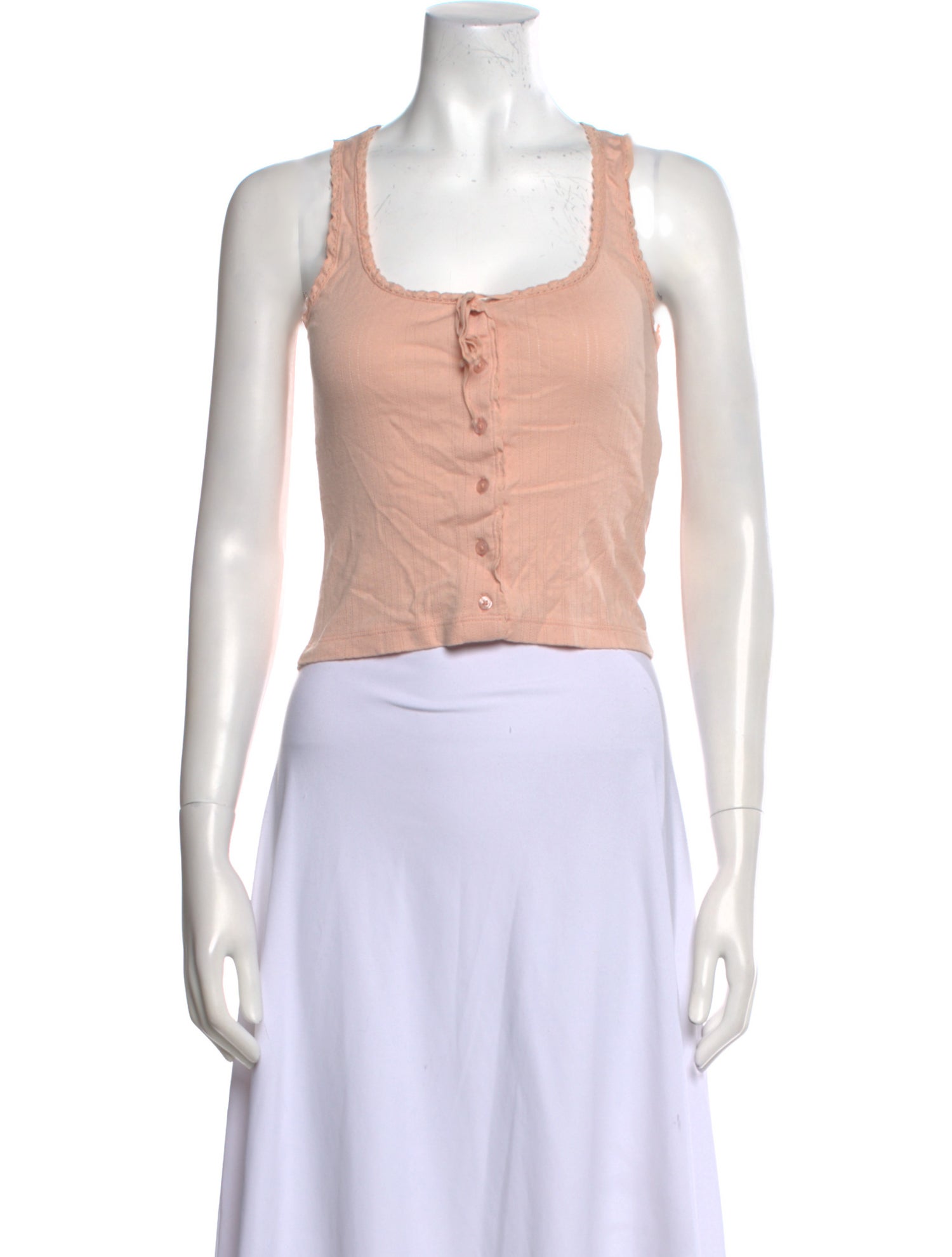 DÔEN Square Neckline Sleeveless Crop Top