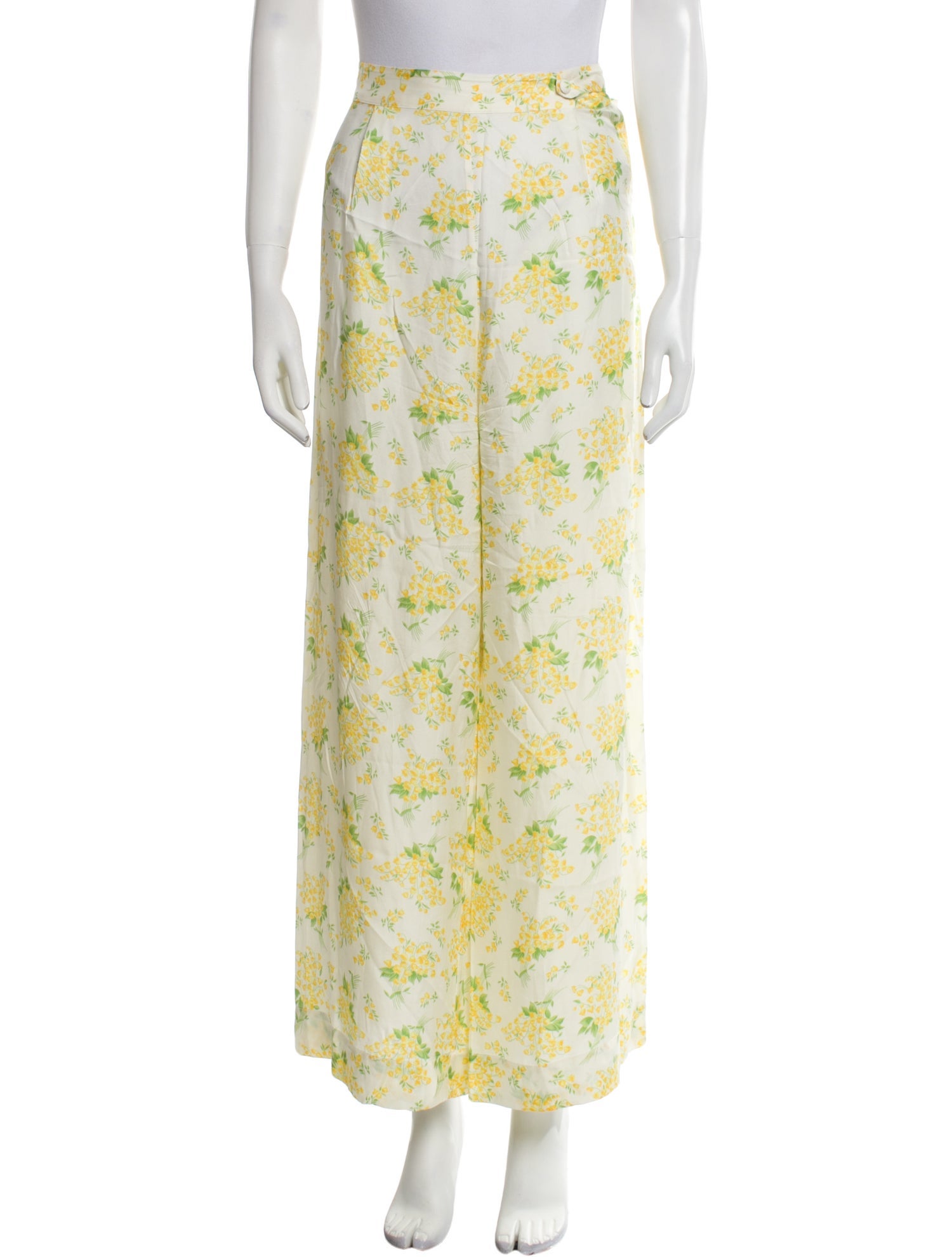 DÔEN Floral Print Wide Leg Pants