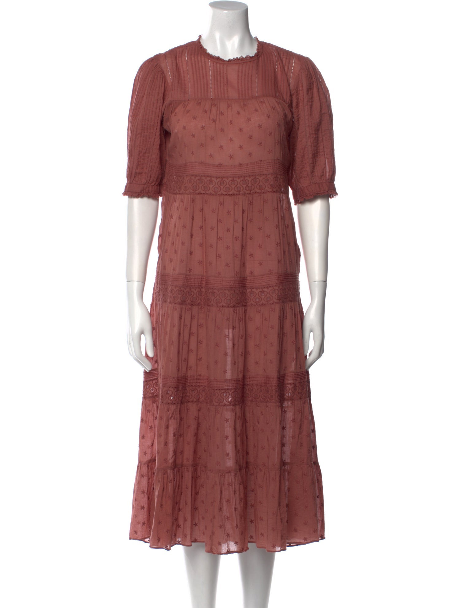 DÔEN Printed Midi Length Dress